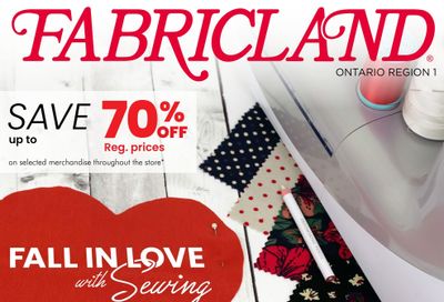 Fabricland (ON) Flyer September 1 to 30