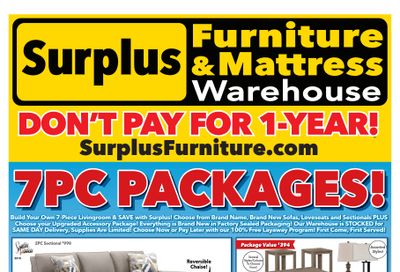 Surplus Furniture & Mattress Warehouse (Thunder Bay) Flyer September 5 to 18