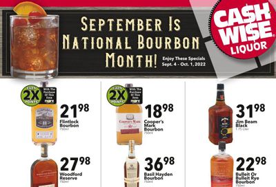 Cash Wise Liquor Only (MN) Weekly Ad Flyer Specials September 4 to October 1, 2022