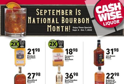 Cash Wise Liquor Only (MN) Weekly Ad Flyer Specials September 4 to October 1, 2022