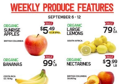 Pomme Natural Market Flyer September 6 to 12