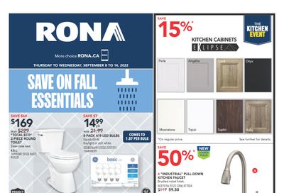 Rona (West) Flyer September 8 to 14