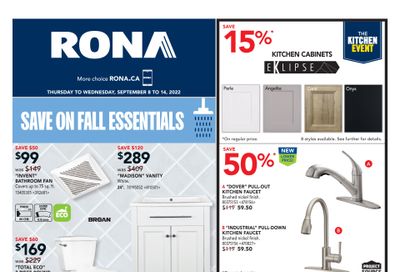 Rona (Atlantic) Flyer September 8 to 14