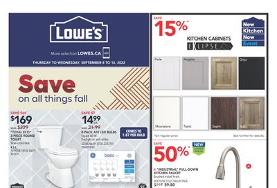 Lowe's (West) Flyer September 8 to 14