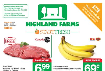 Highland Farms Flyer September 8 to 14