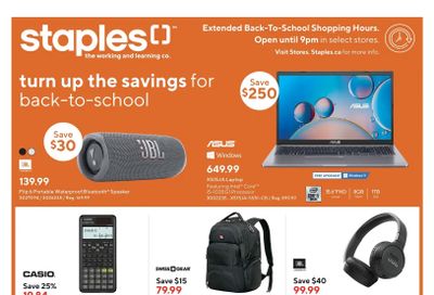 Staples Flyer September 7 to 13