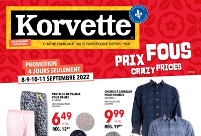Korvette Flyer September 8 to 11
