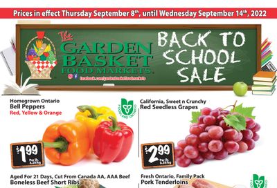 The Garden Basket Flyer September 8 to 14