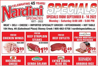 Nardini Specialties Flyer September 8 to 14