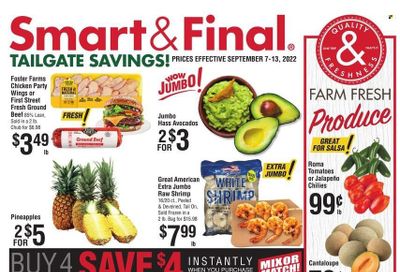 Smart & Final (AZ, CA) Weekly Ad Flyer Specials September 7 to September 13, 2022