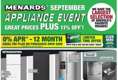 Menards Weekly Ad Flyer Specials September 7 to September 18, 2022