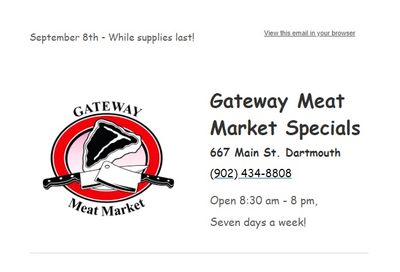 Gateway Meat Market Flyer September 8 to 14