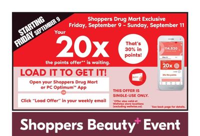 Shoppers Drug Mart (West) Flyer September 10 to 16