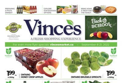 Vince's Market Flyer September 8 to 21