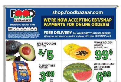 Food Bazaar (CT, NJ, NY) Weekly Ad Flyer Specials September 8 to September 14, 2022