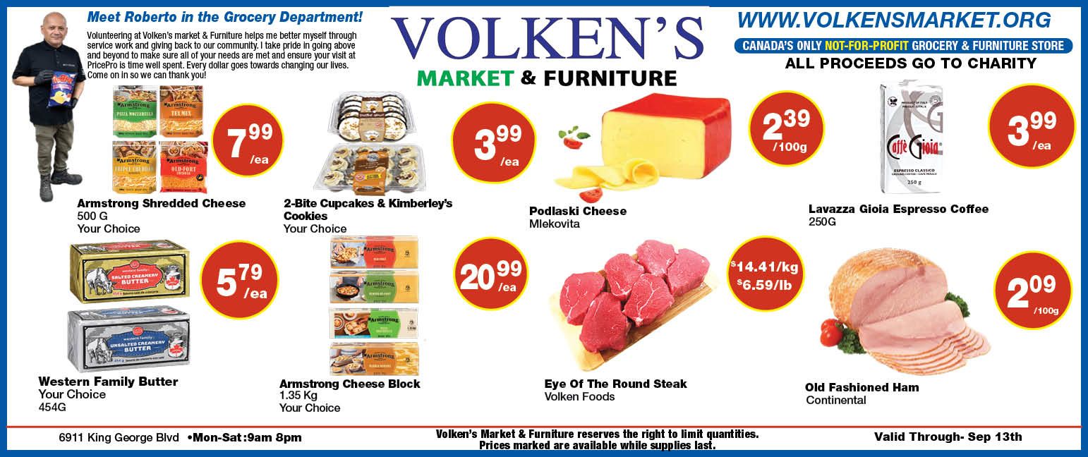 Volken's Market & Furniture Flyer September 7 to 13