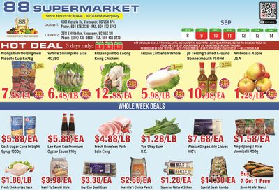 88 Supermarket Flyer September 8 to 14