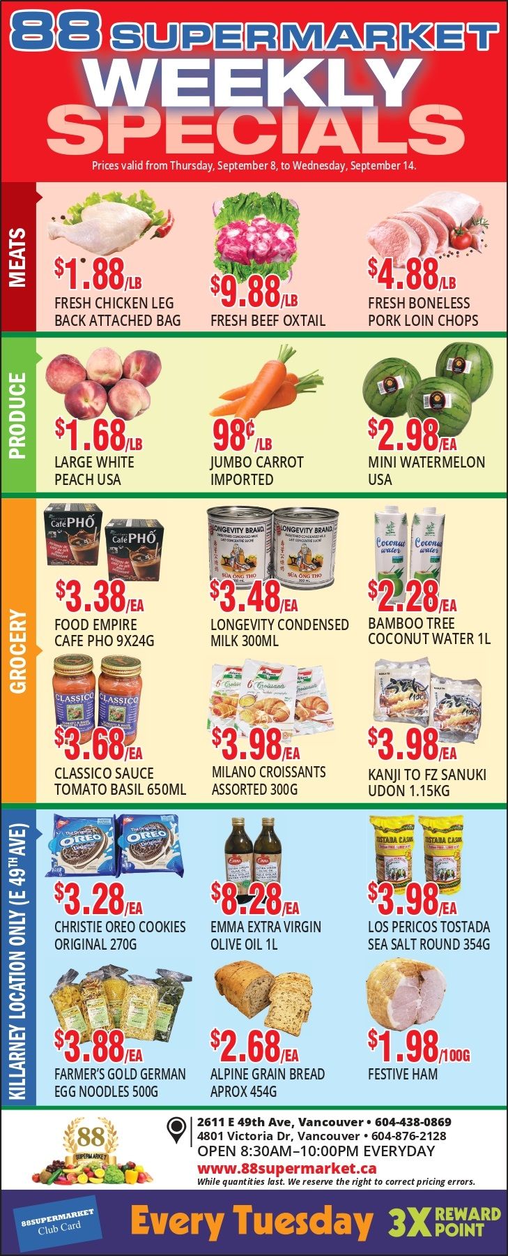 88 Supermarket Flyer September 8 to 14