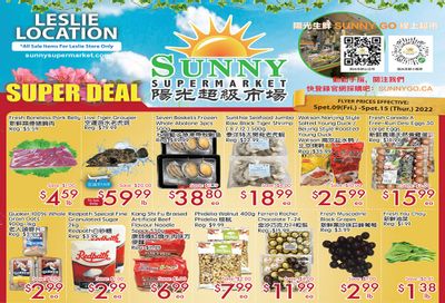 Sunny Supermarket (Leslie) Flyer September 9 to 15