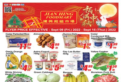 Jian Hing Foodmart (Scarborough) Flyer September 9 to 15