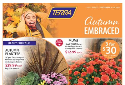 Terra Greenhouses Flyer September 9 to 15
