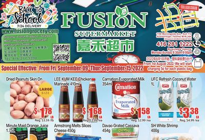 Fusion Supermarket Flyer September 9 to 15