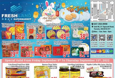 FreshLand Supermarket Flyer September 9 to 15
