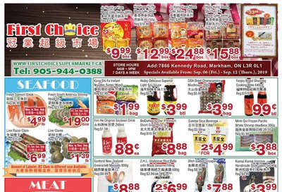First Choice Supermarket Flyer September 6 to 12