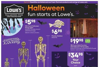 Lowe's Weekly Ad Flyer Specials September 8 to September 14, 2022
