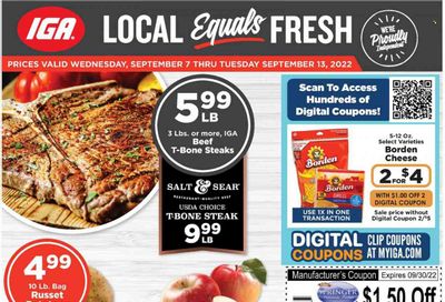 IGA (VA) Weekly Ad Flyer Specials September 7 to September 13, 2022