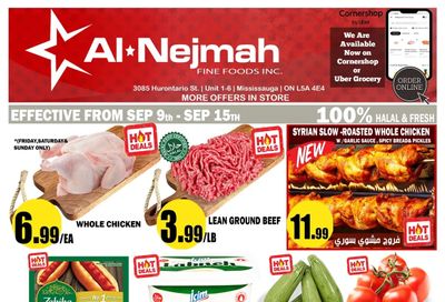 Alnejmah Fine Foods Inc. Flyer September 9 to 15
