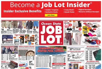 Ocean State Job Lot (CT, MA, ME, NH, NJ, NY, RI, VT) Weekly Ad Flyer Specials September 8 to September 14, 2022