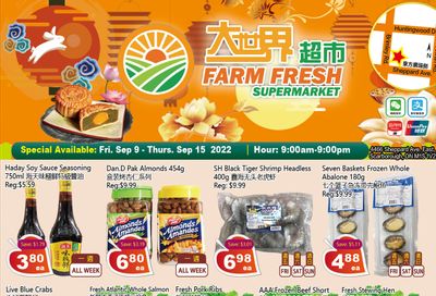 Farm Fresh Supermarket Flyer September 9 to 15