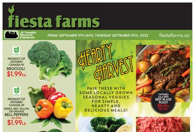 Fiesta Farms Flyer September 9 to 15