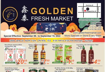 Golden Fresh Market Flyer September 9 to 15