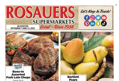 Rosauers (ID, MT, OR, WA) Weekly Ad Flyer Specials September 7 to September 13, 2022