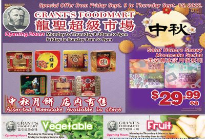 Grant's Food Mart Flyer September 9 to 15