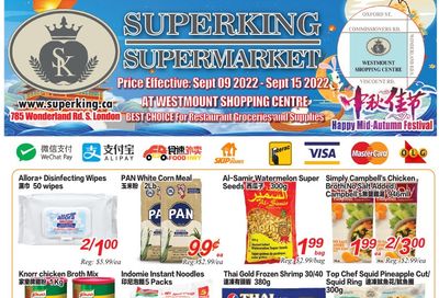 Superking Supermarket (London) Flyer September 9 to 15