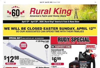 Rural King Weekly Ad & Flyer April 13 to 25