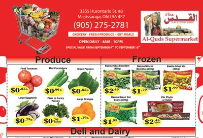 Al-Quds Supermarket Flyer September 9 to 15