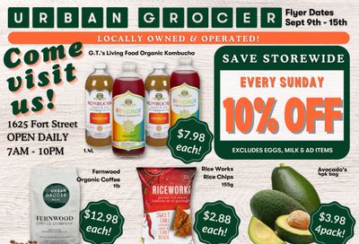 Urban Grocer Flyer September 9 to 15