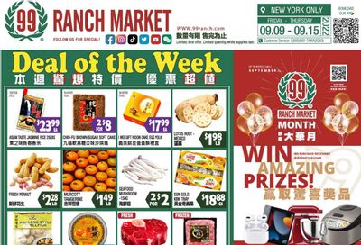 99 Ranch Market (15) Weekly Ad Flyer Specials September 9 to September 15, 2022