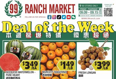 99 Ranch Market (NV) Weekly Ad Flyer Specials September 9 to September 15, 2022