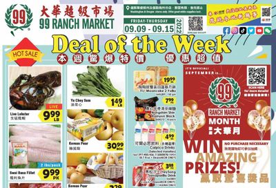 99 Ranch Market (OR) Weekly Ad Flyer Specials September 9 to September 15, 2022