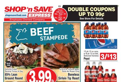 Shop ‘n Save Express (MD, PA, WV) Weekly Ad Flyer Specials September 10 to September 16, 2022