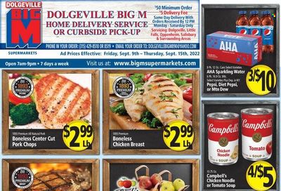 Big M (NY, PA) Weekly Ad Flyer Specials September 9 to September 15, 2022