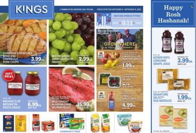 Kings Food Markets (CT, NJ, NY) Weekly Ad Flyer Specials September 9 to September 15, 2022