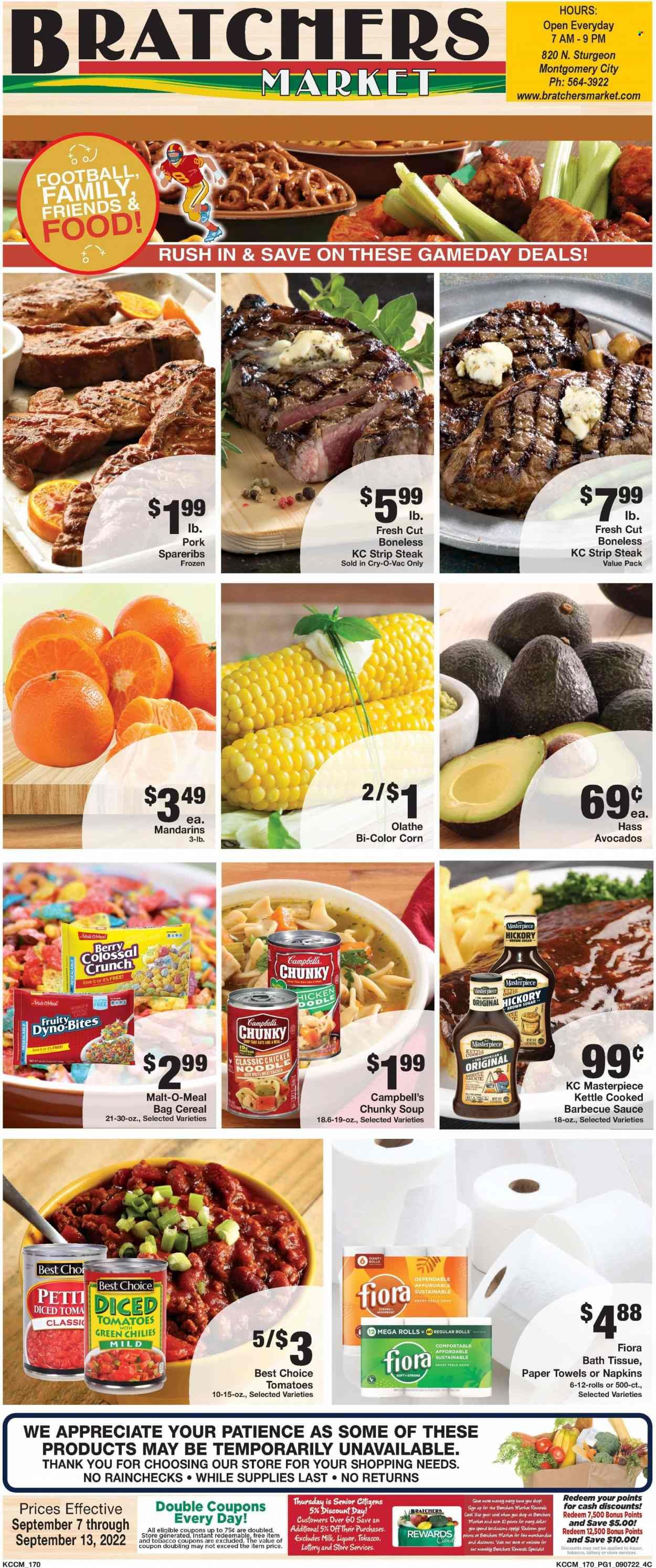 Bratchers Market (MO) Weekly Ad Flyer Specials September 7 to September 13, 2022