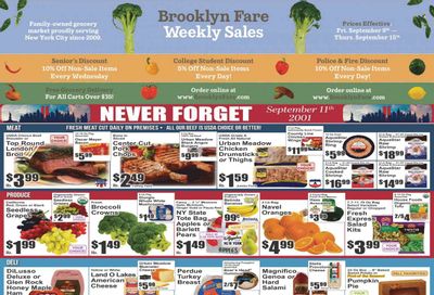 Brooklyn Fare (NY) Weekly Ad Flyer Specials September 9 to September 15, 2022