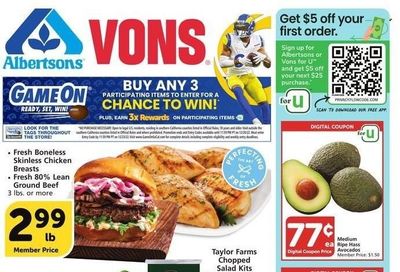 Vons (CA) Weekly Ad Flyer Specials September 14 to September 20, 2022